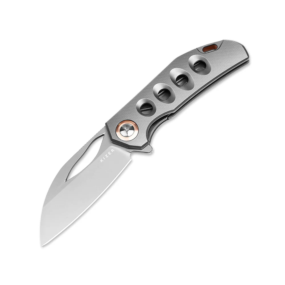 Kizer Hawk Ki4683a2 Titanium With Copper Backspacer S45vn Steel 