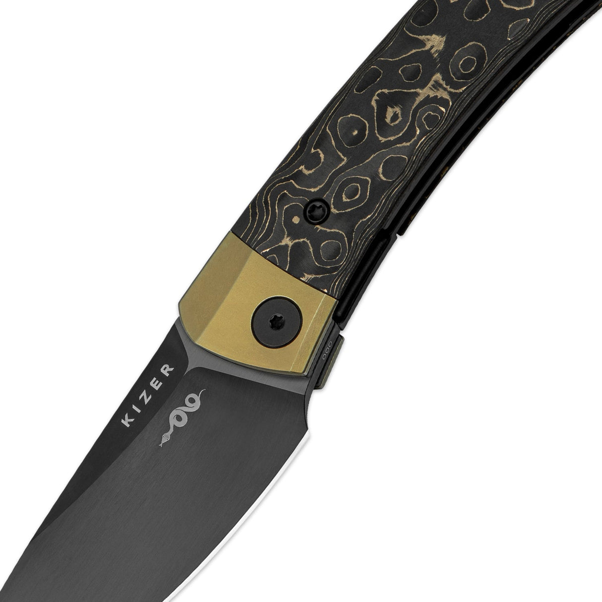 Mini Momo | S90V + Fat Carbon Camo Gold