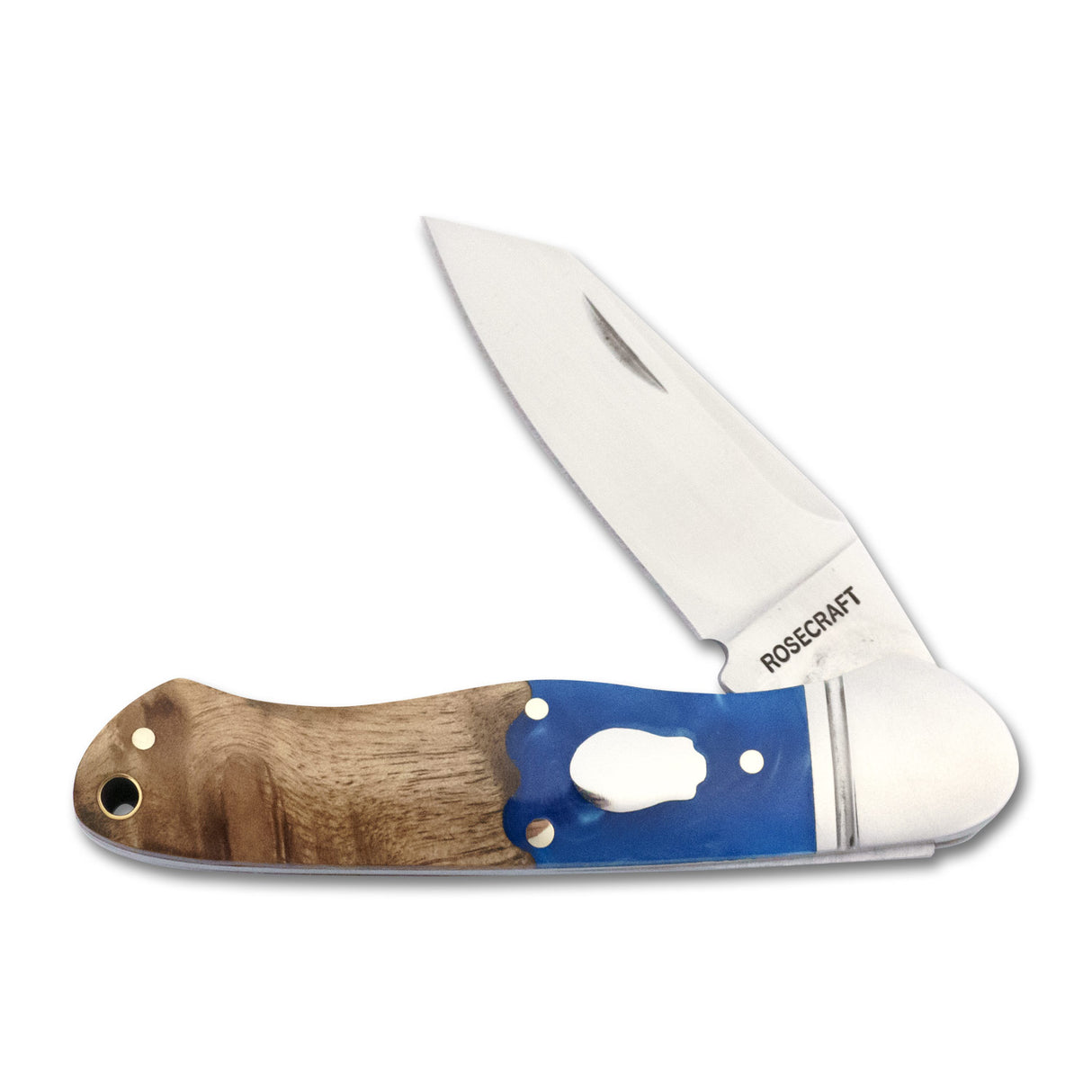 Ocoee River Kayak Blue Resin Burl Slipjoint - RCT009-BW