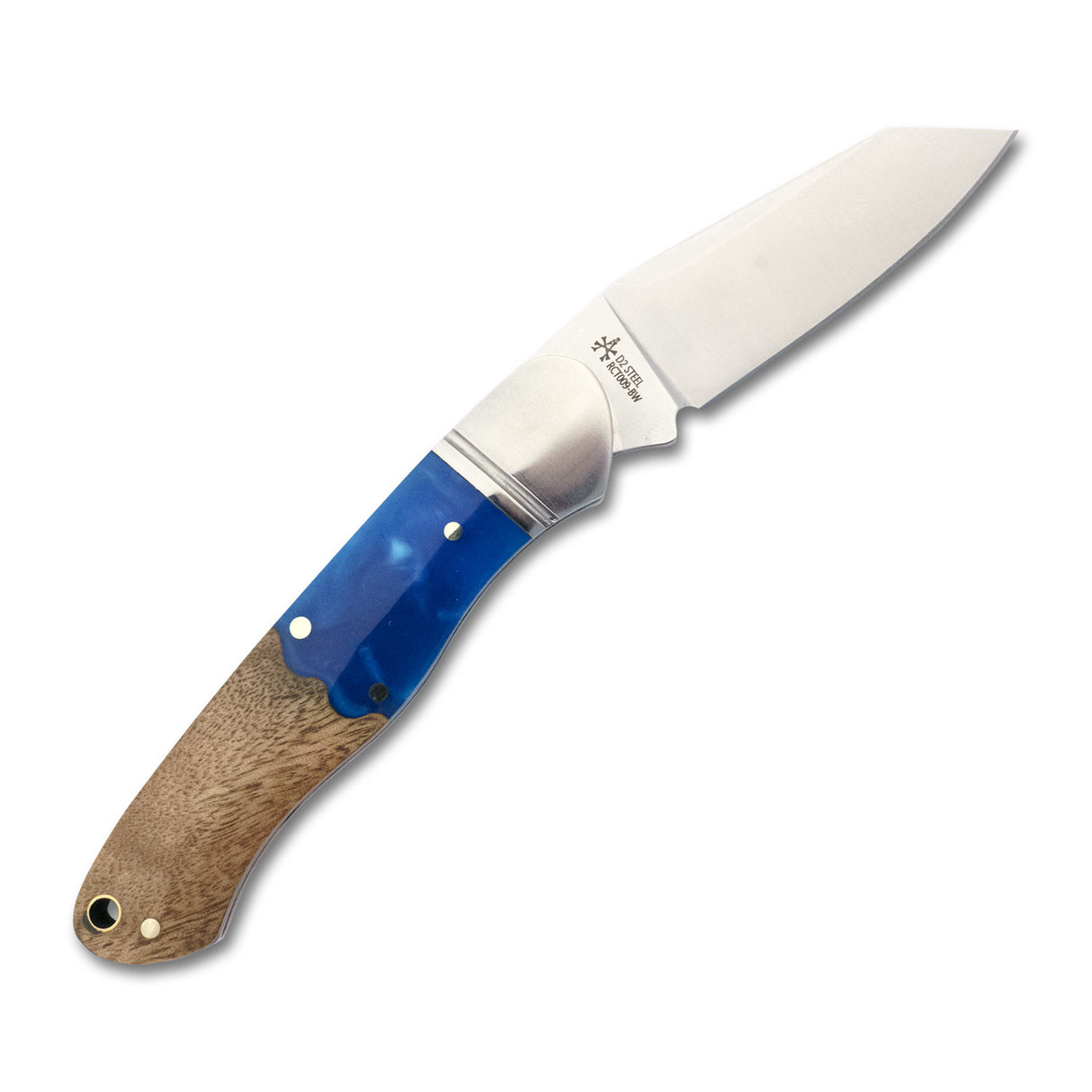 Ocoee River Kayak Blue Resin Burl Slipjoint - RCT009-BW