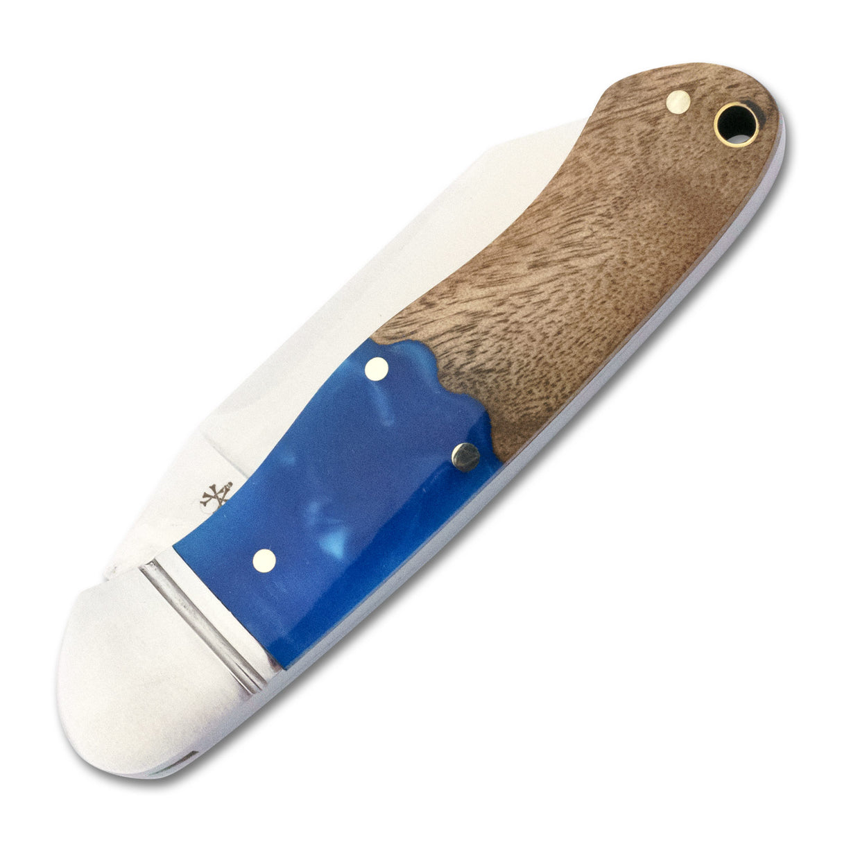 Ocoee River Kayak Blue Resin Burl Slipjoint - RCT009-BW