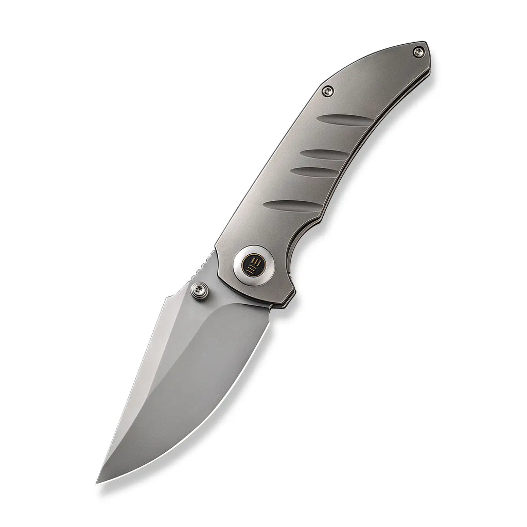 WE Knife High-Fin, WE22005-2, Bronze Titanium, Black CPM-20CV pocket knife