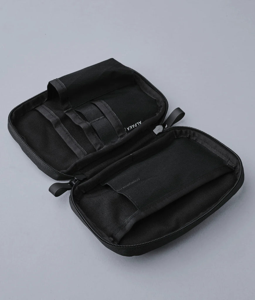 Zip Pouch - Black X-Pac VX21 | Alpaka